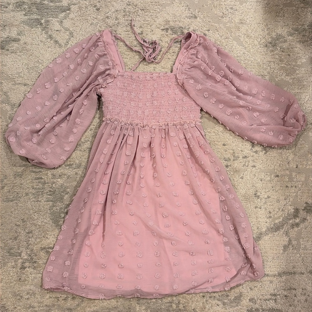 Swiss dot maternity dress